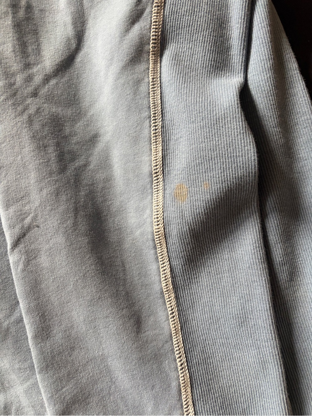 Men's Long Sleeve Quarter-Zip Pullover - Light Blue - Picture 8 of 8